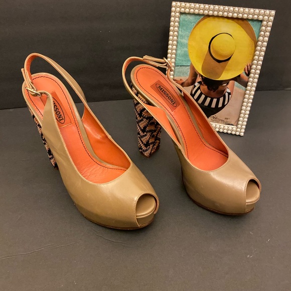 Missoni Olive Green Platforms - Picture 3 of 7